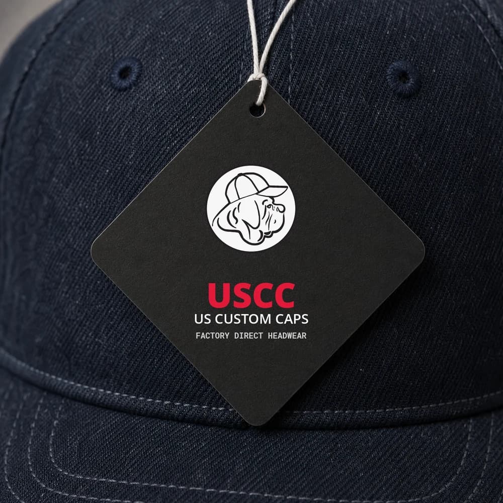 US Custom Caps custom hangtag add-on
