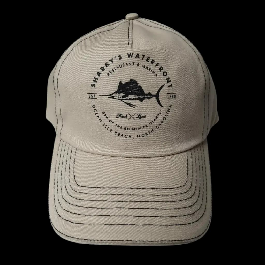 Screen print logo method on a custom cap